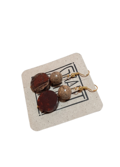 Ohrringe mit Halbedelsteine